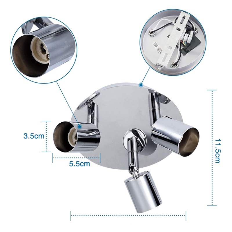 Moderno simple LED superficie montada Spotlight hogar guardarropa pasillo salón dormitorio decoración del hogar lámparas de iluminación