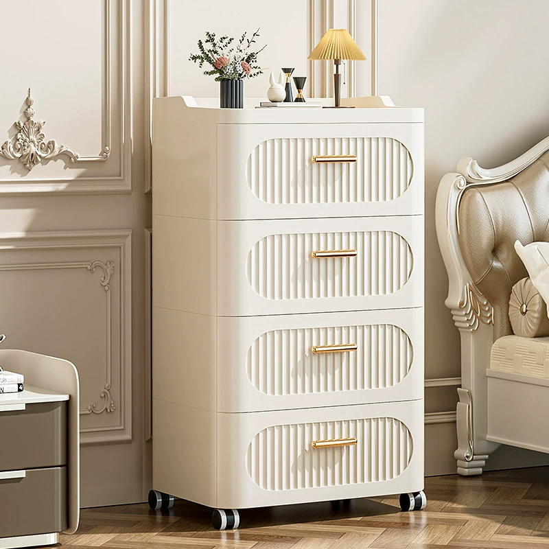 Трансграничный утолщенный напольный выдвижной шкаф на колесиках для хранения вещей, шкаф для хранения в гостиной, спальне, большой вместительный домашний шкаф