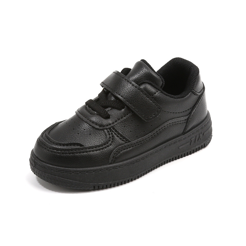 Zapatos blancos para niños 2025 primavera y verano zapatos deportivos para niños y niñas, zapatillas casuales, zapatos de bebé de suela suave de cuero, planos.