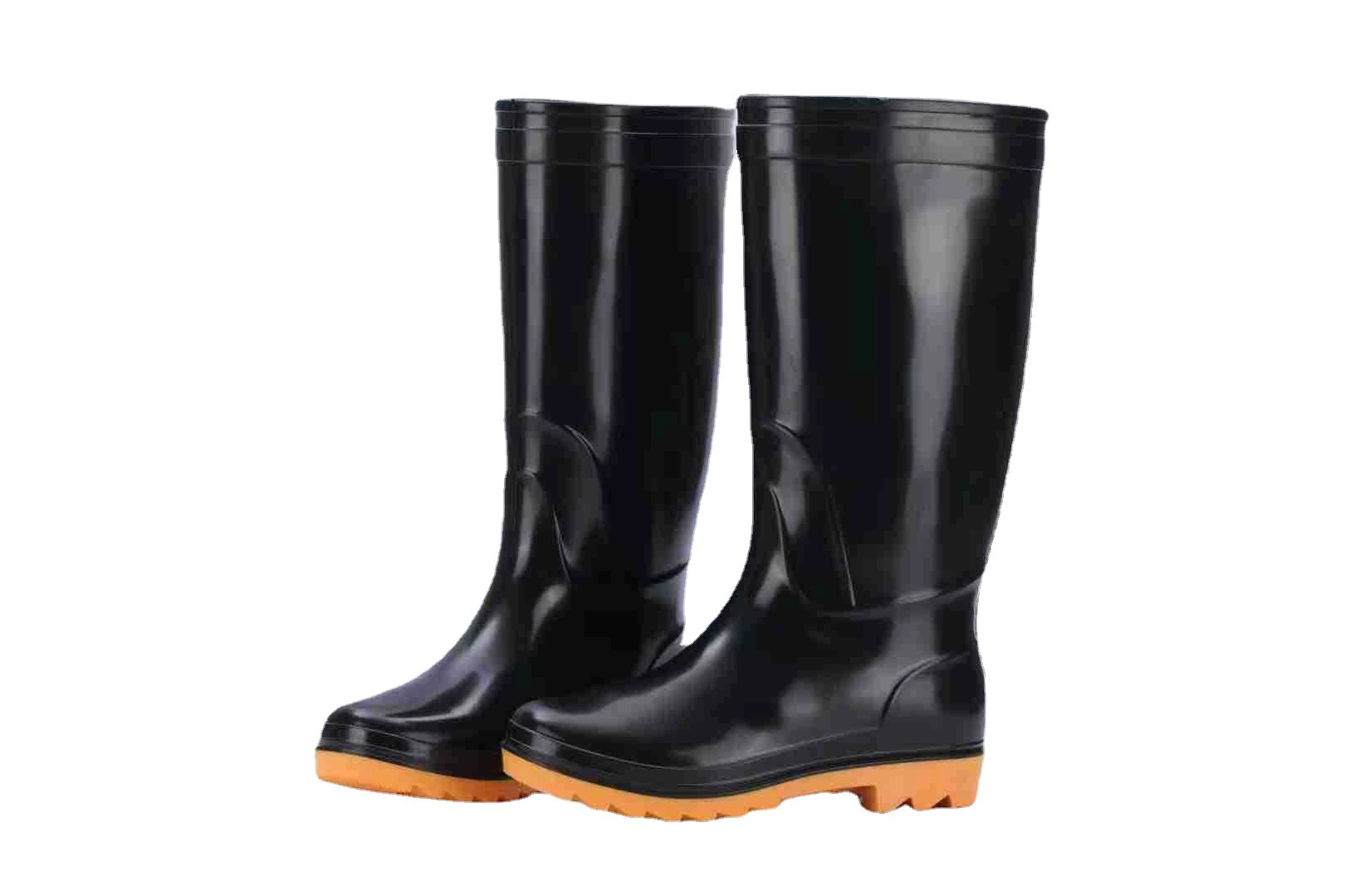 Дождевые сапоги для защиты труда, водная обувь, мужские резиновые сапоги, высокая резиновая обувь для защиты труда из ПВХ, дождевые сапоги