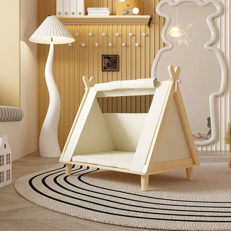 跨境批发宠物床离地宠物帐篷狗窝封闭式安全感四季通用小型犬狗笼