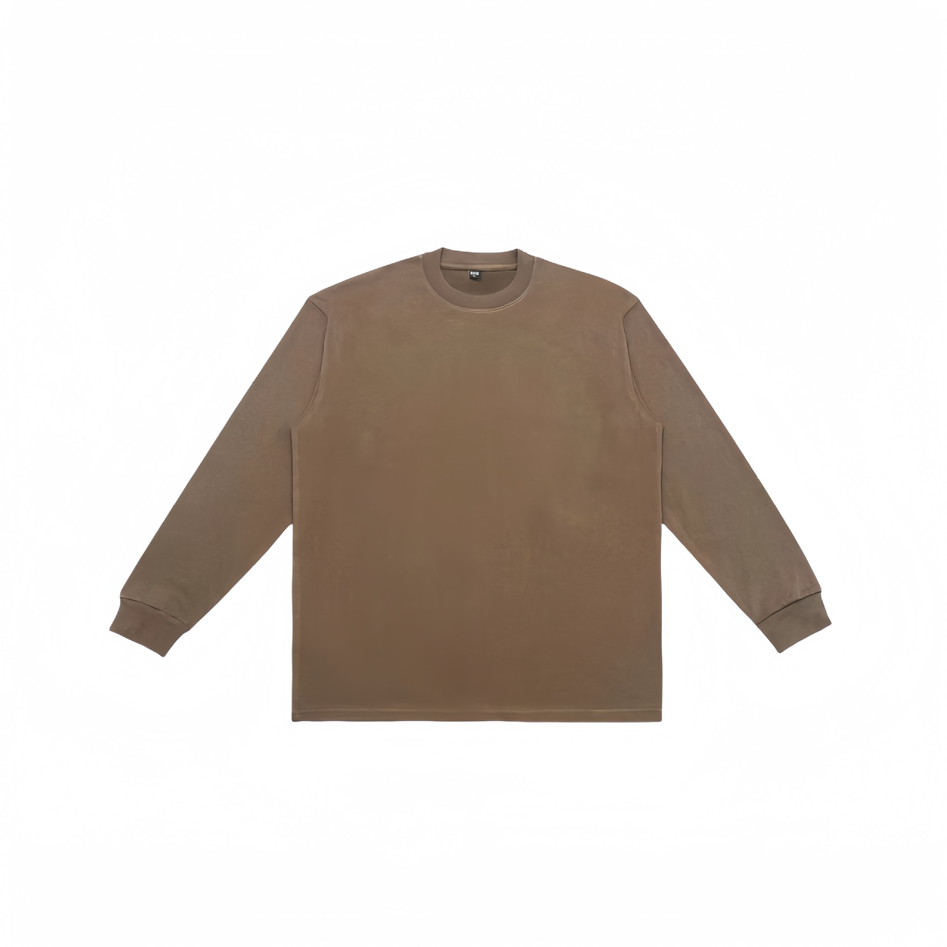 SHX pesado puro algodón 420g ancho lavado japonés hombres de manga larga Camiseta medio cuello alto primavera camisa de fondo pareja Moda