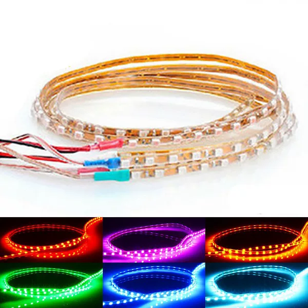 Cross-border car low voltage 12V Happy soft light bar electric car motorcycle waterproof casing light strip LED patch lights