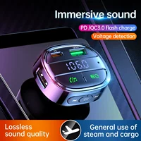 Новый автомобиль HY83 Bluetooth аудиоприемник FM-передатчик автомобильная зарядка PD30W QC3.0 быстрая зарядка