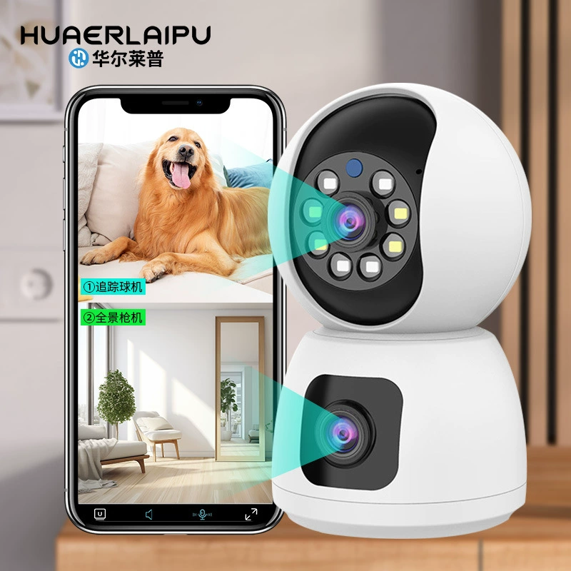 K12 Yundai мониторинговая поворотная HD камера, двухдиапазонный интерком, для улицы и помещений, ночное видение, Wi‑Fi, полный детектор