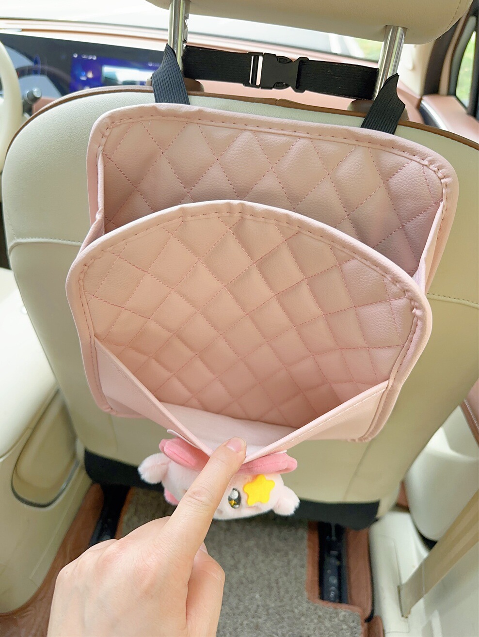 Seat storage box car multi-function rear car storage hanging bag hanging seat supplies women