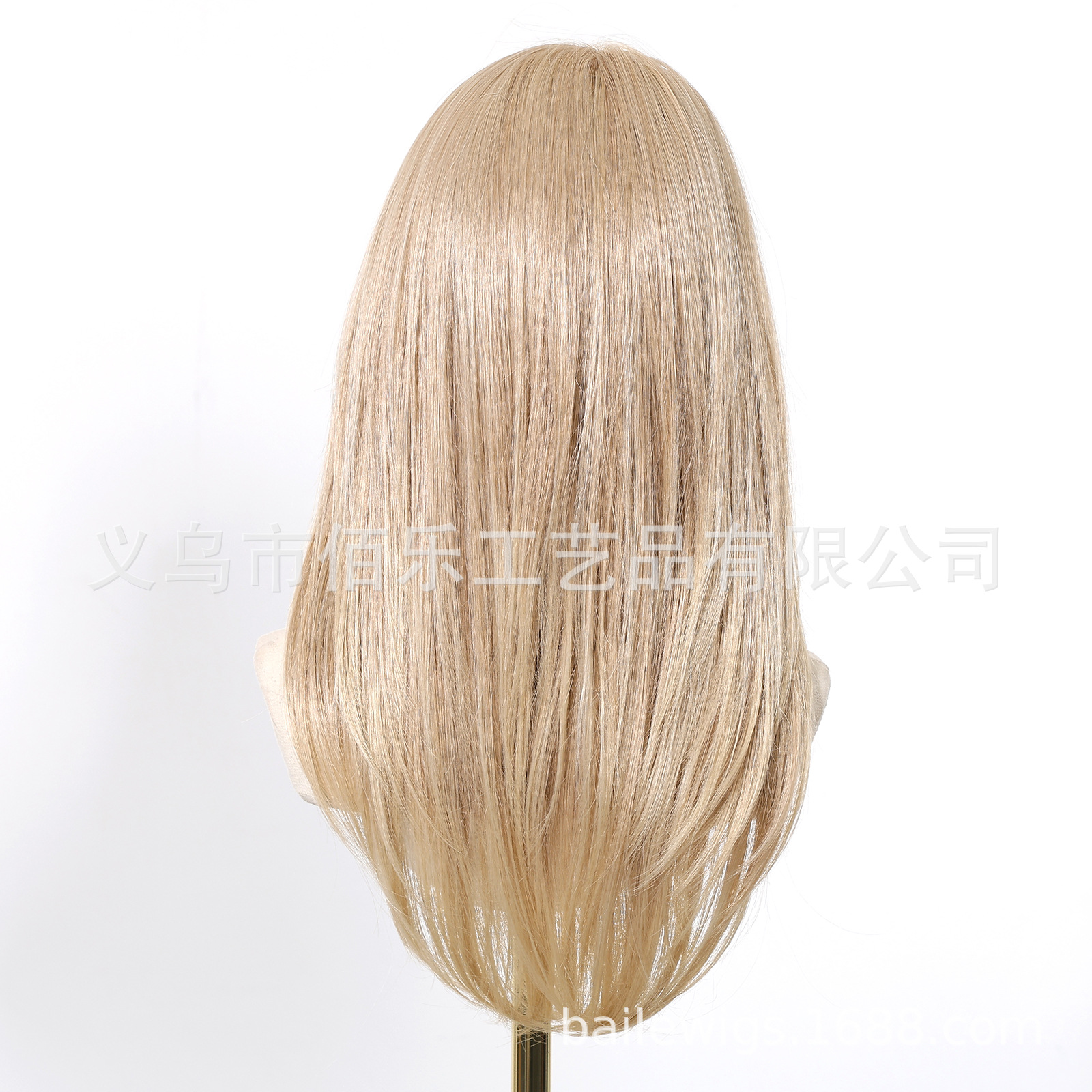 Gran área de encaje pelucas 13 * 6 capas doradas de cabello largo recto cubierta de cabeza europea y americana spot wiglace transfronterizo image 5