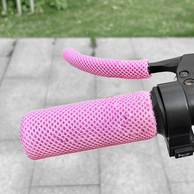 and Wear-Resistant, Cute Cartoon – Motorcycle Handle Cover - pink-breathable-tram-handlebar-gloves
