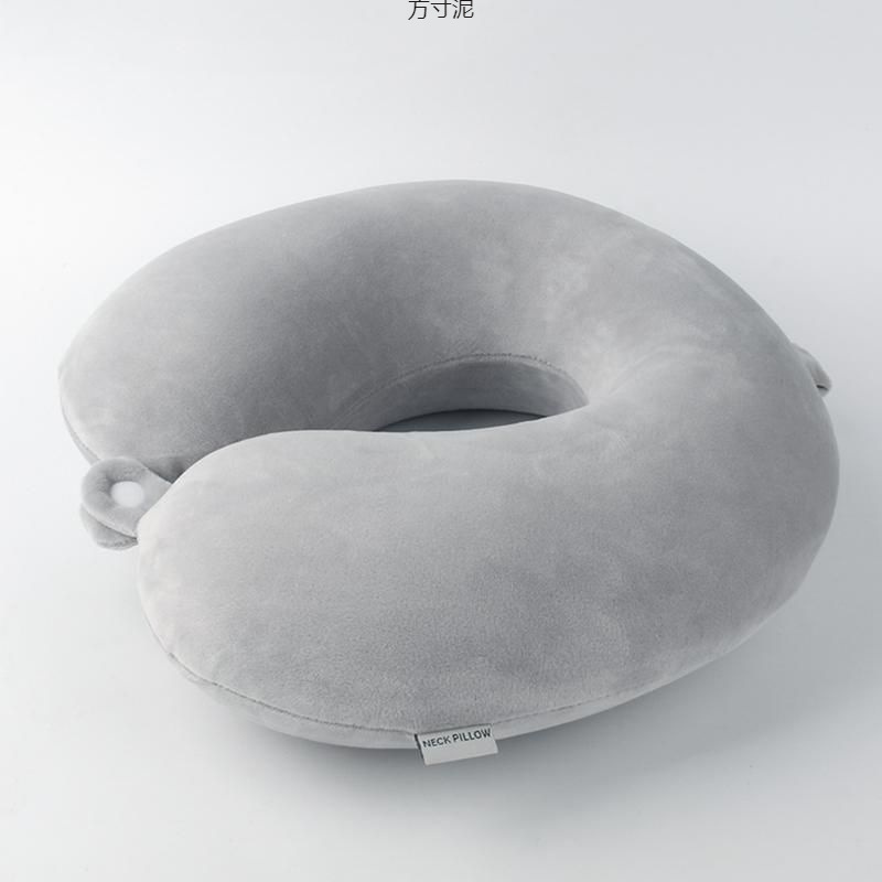 U-förmiges Nackenstützkissen aus Memory-Schaum, abnehmbar und waschbar, ideal für Studenten, als Reisekissen oder Flugzeugkissen_voghion.com