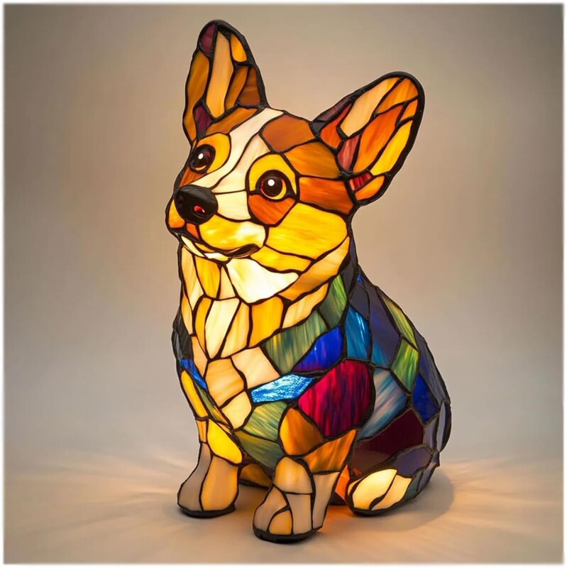 クロスボーダー新シンフォニー奇妙な犬シリーズ像 LED ナイトライトホームデスクトップ装飾樹脂装飾品|undefined