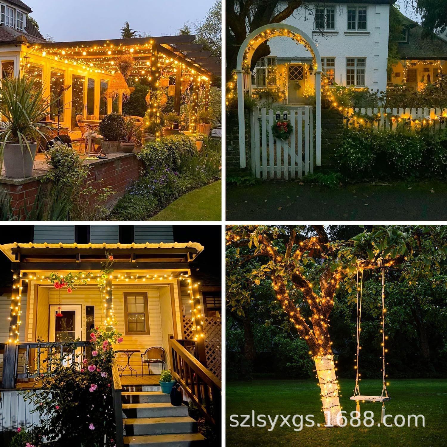 Guirnalda de Luces LED de Baja Tensión 24V Impermeable IP65 para Jardín y Navidad