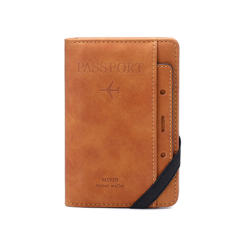 Portable RFID-blocking passport holder with multi-functional vaccine card slot, travel wallet, and passport clip, 2024 model
