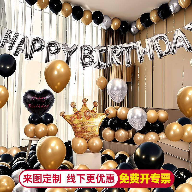 生日气球派对装饰品装扮场景布置道具背景墙高级感套餐氛围感套装