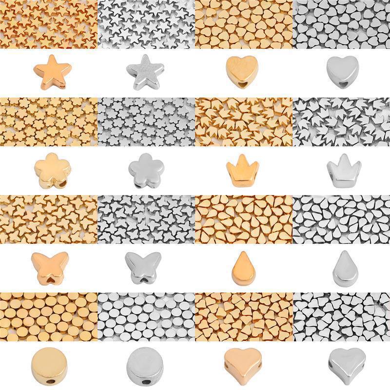 1 Set Plastic Star Heart Shape Flower DIY Jewelry Accessories Beads display picture 1