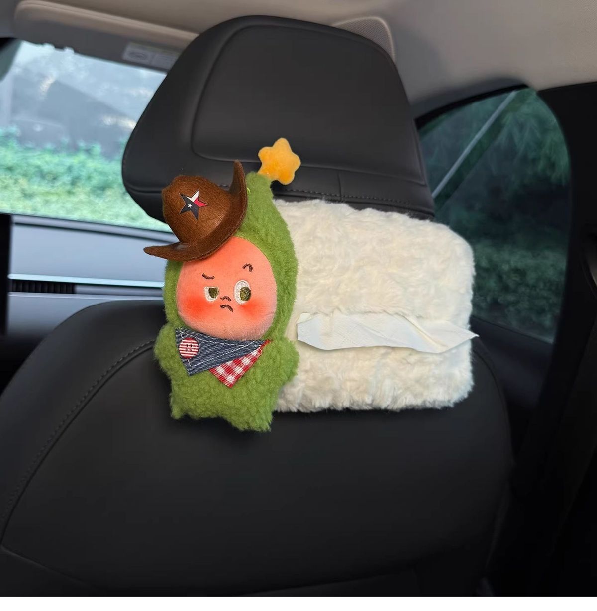 Starman Car Tissue Box 2026 New Model Car Rear Seat Headrest Hanging High-end Hanging Bag for Women