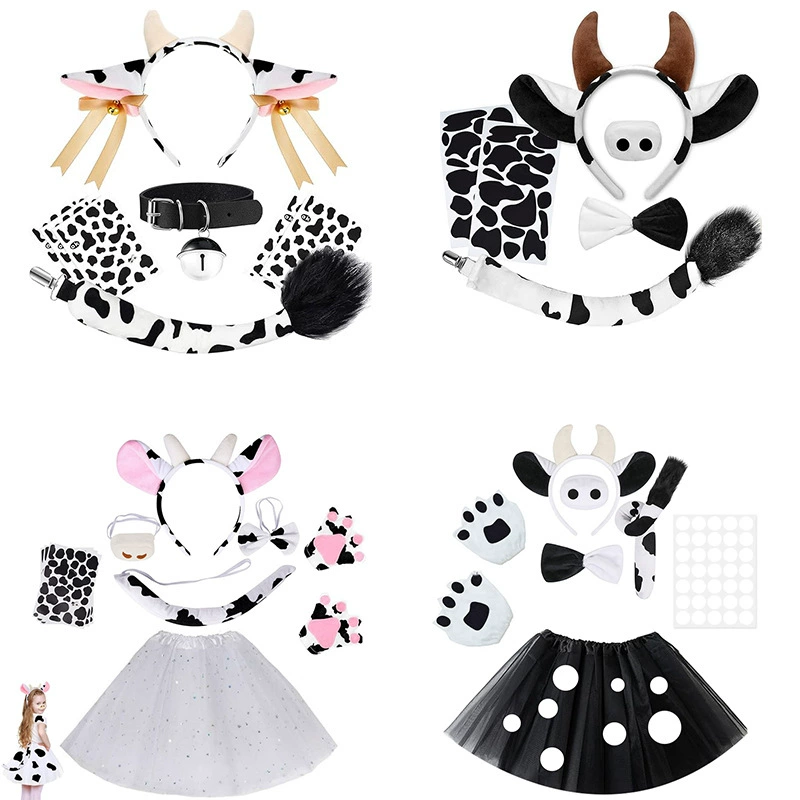 Headband with bow, cartoon small bell, halloween