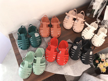 丹麦Liewood同款夏季婴幼儿沙滩凉鞋男女童包头软底果冻复古童鞋