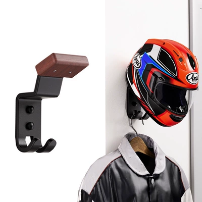 Motorcycle Helmet Rack Electric Vehicle Motorcycle Hat Storage Wall-Mounted Helmet Display Rack Wall-Mounted Hat Holder Storage Rack (Motosiklet dəbilqə rəfləri) - new-light-luxury-helmet-rack-single-pack