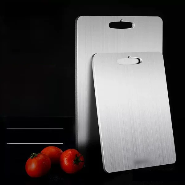 Stainless Steel Cutting Board, Double-Sided, Mold-Resistant, Large Chopping Board and Dough Board, Thickened for Home Use, Wholesale