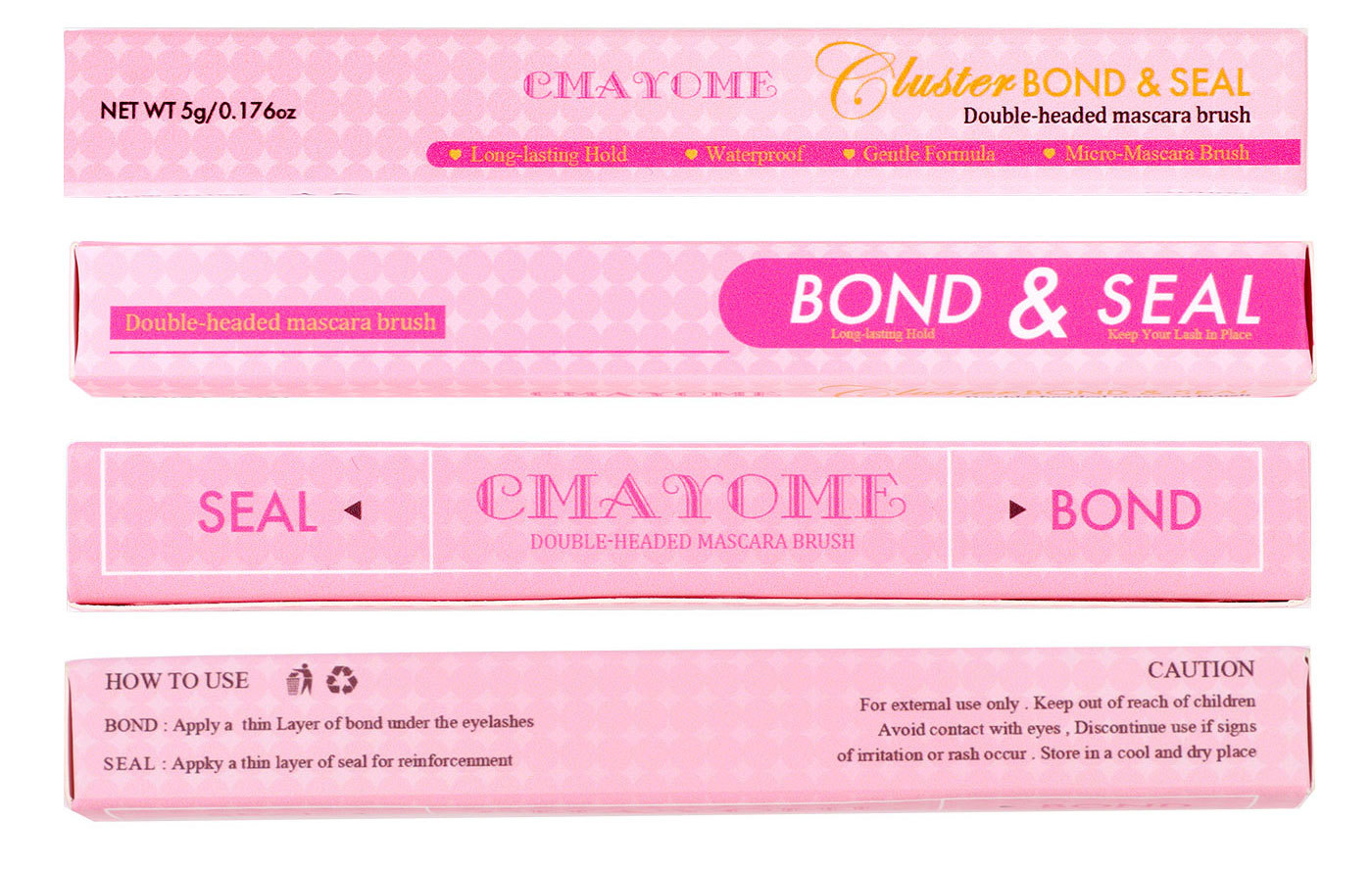 20g Weight Eyelash Glue Makeup Tools Types 1 Quantity Plastic Material Solid Color Pattern Casual, Simple Style Style Casual Simple Style Solid Color Plastic Eyelash Glue 1 8