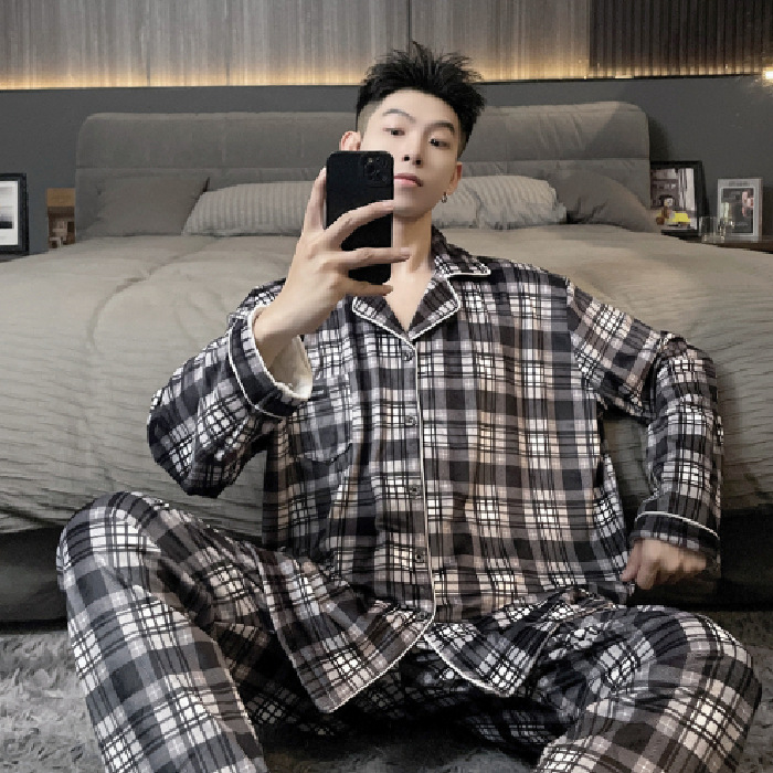 98154-7 플러스 사이즈 아일랜드 벨벳 파자마