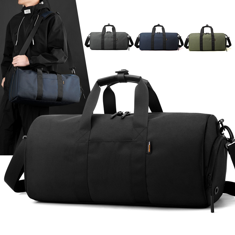 WEPOWER nueva bolsa de fitness simple de color sólido bolsa de yoga multifuncional bolsa de viaje de separación seca y húmeda de gran capacidad