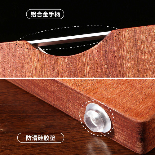 Solid wood ebony whole wood household antibacterial and mildew-proof chopping board wooden multi-functional large chopping board fruit double-sided cutting board