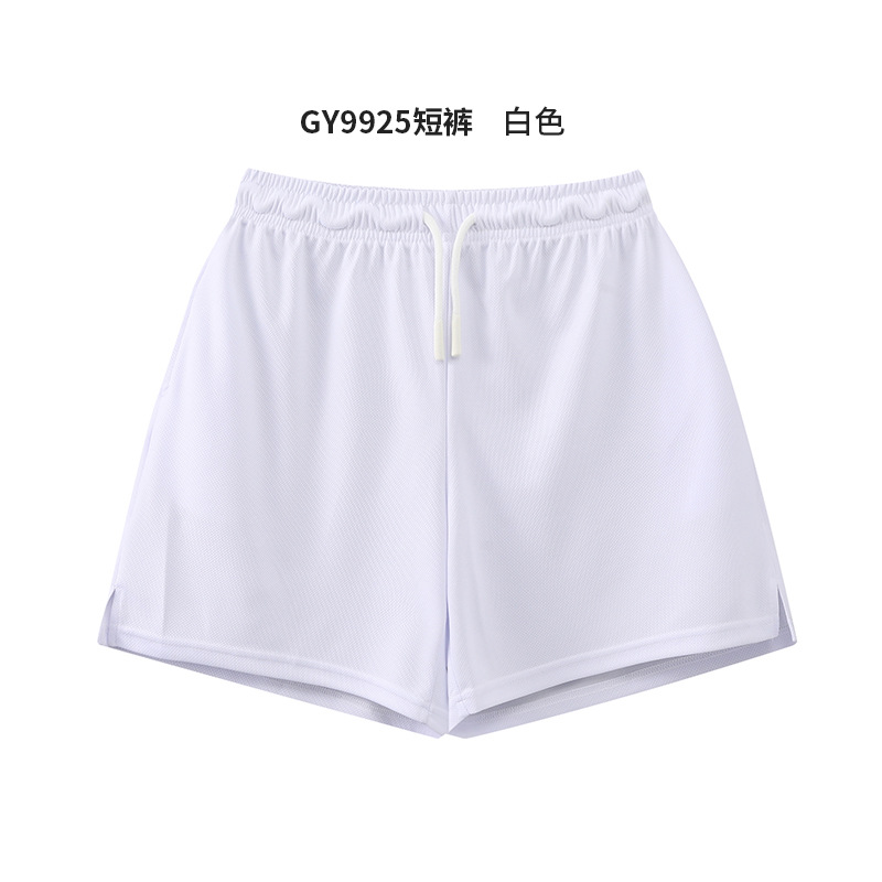 Paño de malla grande, pantalones cortos deportivos de doble capa de secado rápido, uso externo, tendencia casual suelta, pantalones cortos estadounidenses de tres puntos, personalización de hombres