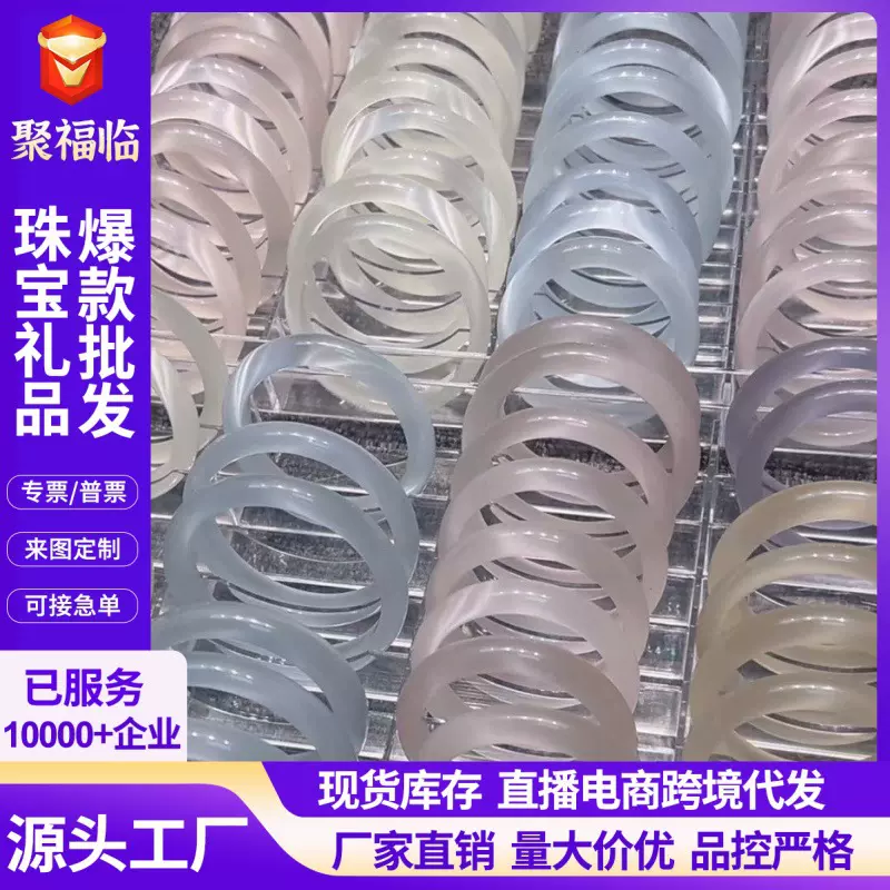 厂家直供高级感猫眼石手镯 白月光冰冰蓝香槟色手镯玻璃手环饰品