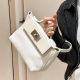 Genuine leather 2424mini Kelly bag buckle shoulder messenger bag high-end half wax line mini dumpling bag shoulder