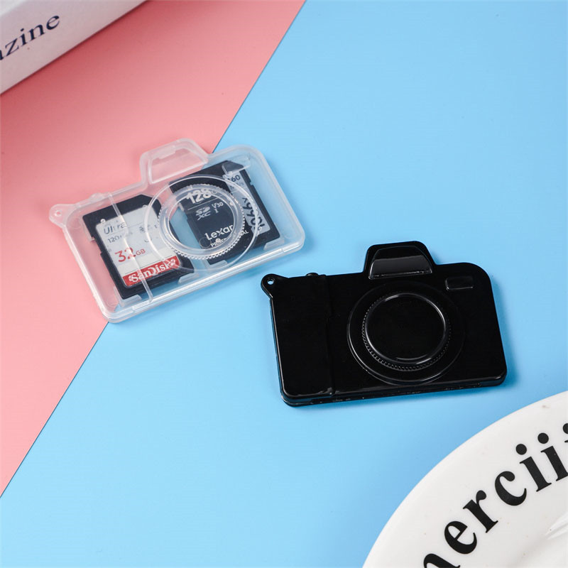 Camera Sd Memory Card Memory Card Storage Box Card Box Waterproof and Moisture-Proof Tf Card Plastic Transparent Storage Box