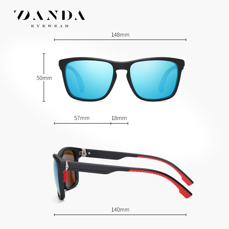 Gafas de sol para hombre nuevas de Amazon S12102 Gafas de sol de inyección de dos colores de moda TR Gafas de sol polarizadas de conducción