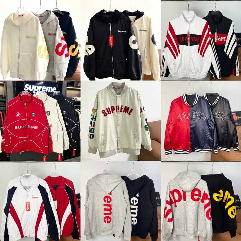 Trendy brand Supreme 2026SS cross-border American style spring and autumn new high-end heavy-duty casual loose-fitting trench coat