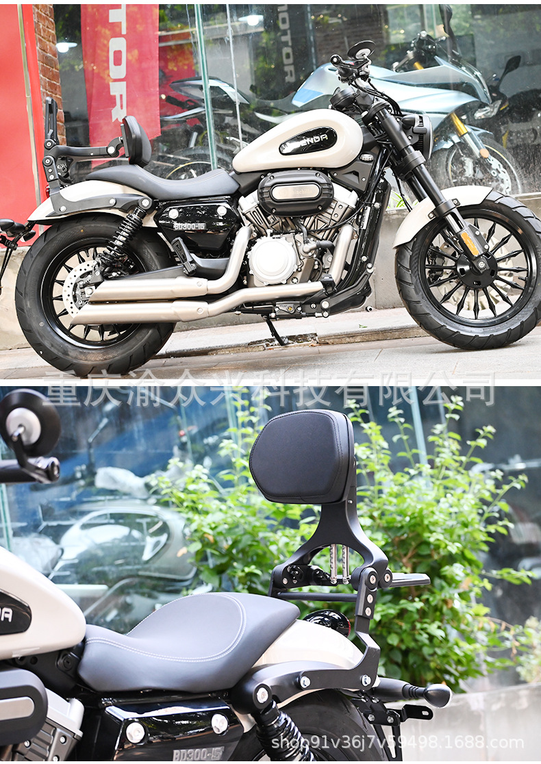 Folding Backrest for Benda Graystone 300 Motorcycle