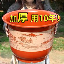 大号防加厚大口径山水清仓盆花盆处理树脂便宜塑料花盆陶瓷中国风