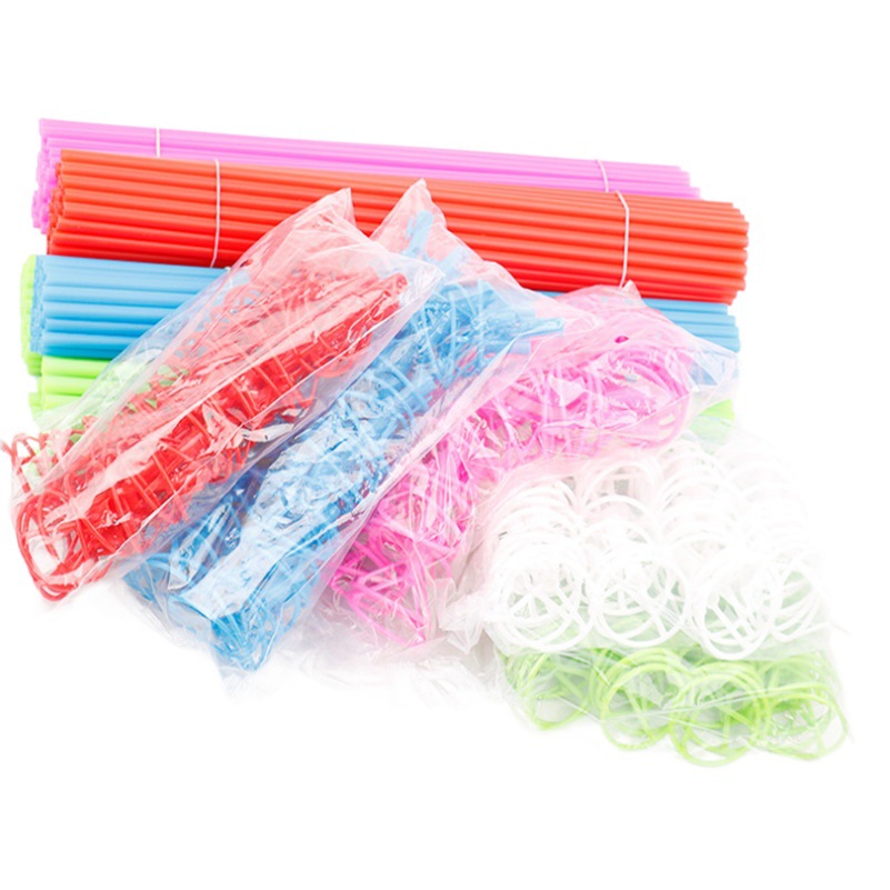 Thickened Large Aluminum Film Balloon Pole Holder Plastic Popular Wave Ball 40cm Pole Holder Wedding