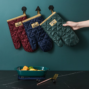 Thickened Anti-scald oven baking insulation gloves kitchen household anti-high temperature non-scald baking pot mat use tools