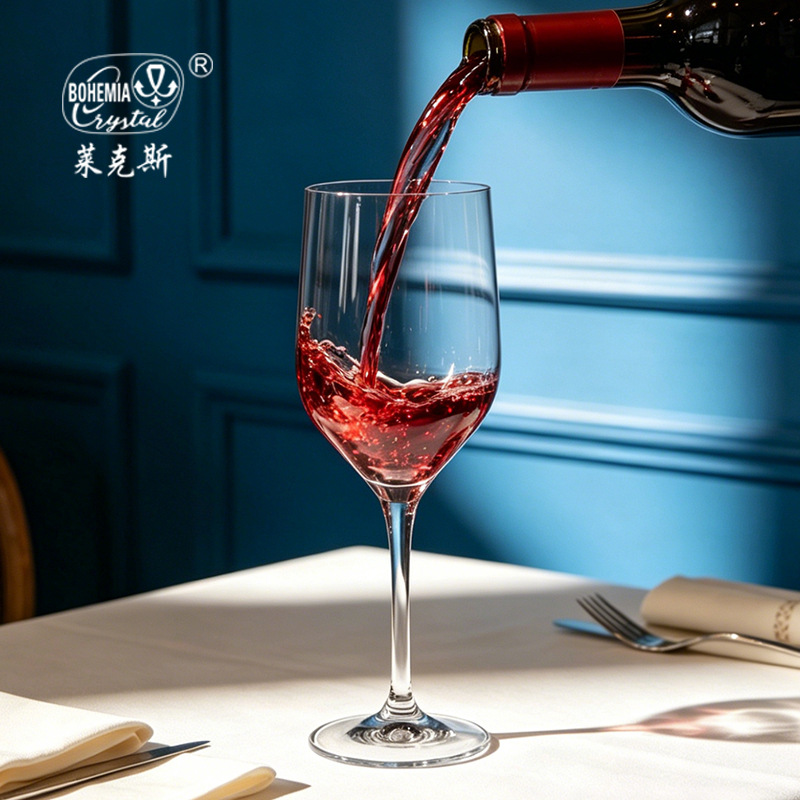 Tazas de vino de cristal sin plomo tazas de champán lujosas caseras tazas de alto pie tazas de vino especiales personalizadas al por mayor