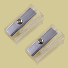 TAIHAO斜角透明刀芯配件卷笔刀铅笔炭笔削笔器眉笔刀转笔刀刨刀