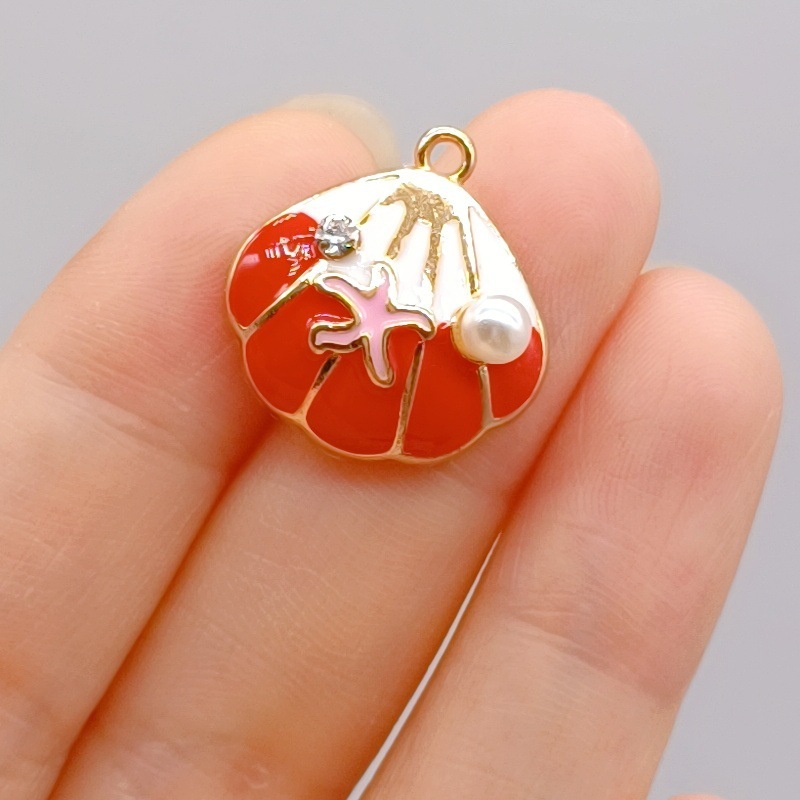 10 ピース/パック合金ペンダント海洋要素 DIY ジュエリーアクセサリー女性の日本と韓国のジュエリーアクセサリーホット販売|undefined