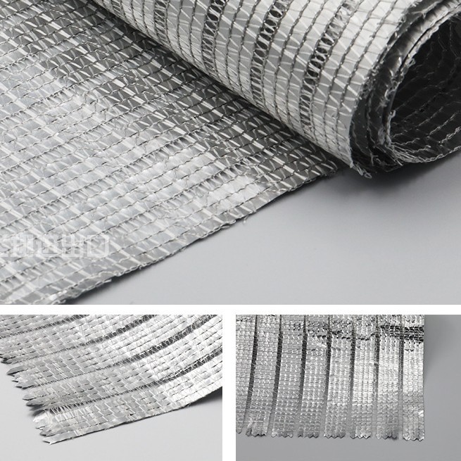 厂家直销银白色85%遮阳大棚园艺庭院花卉内用铝箔遮阳网shade net