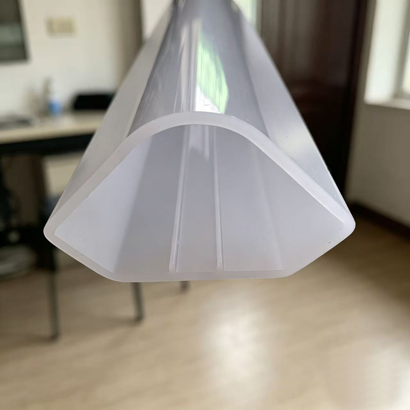 Huatong Extrusion Manufacturer Produces Pc Milky White Translucent Triangular All-Plastic Lampshade Polycarbonate Led Outdoor Cover Huatong Extrusion Manufacturer Produces Pc Milky White Translucent Triangular All-Plastic Lampshade Polycarbonate Led Outdoor Cover