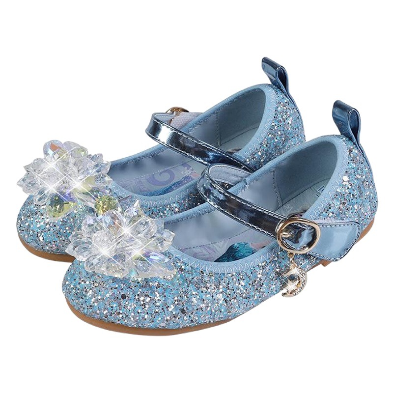 Aisha zapatos de cristal de moda nueva niña zapatos planos niña princesa zapatos de primavera y otoño zapatos de cuero para niños zapatos de fondo suave