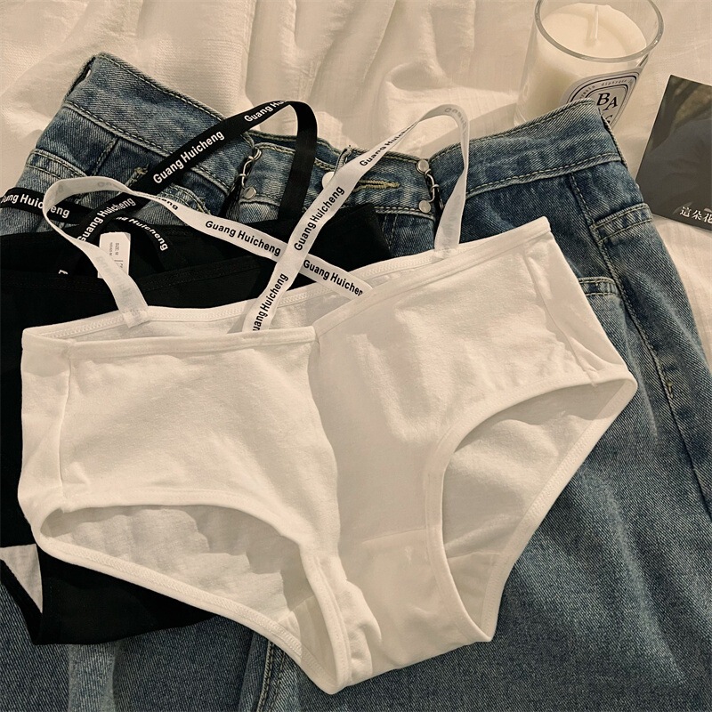 Sexy sports style girl pure desire cotton underwear women's cotton crotch cotton seamless low waist fitness triangle shorts