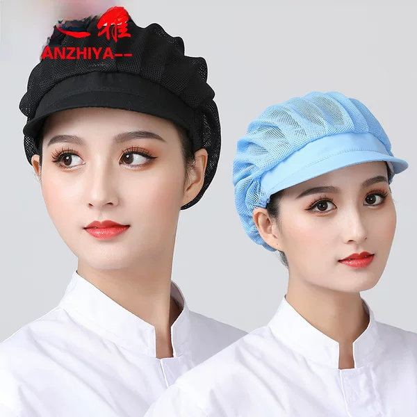 Factory Workshop Dust-proof Breathable Kitchen Chef Hat Work Hat Waiter Hat Hygienic Food Hat Men's and Women's Catering Hat