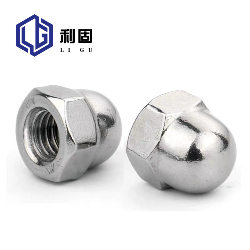 201不锈钢盖型螺帽 一体盖母 半圆球头盖形螺帽 M4M5M6装饰螺丝帽