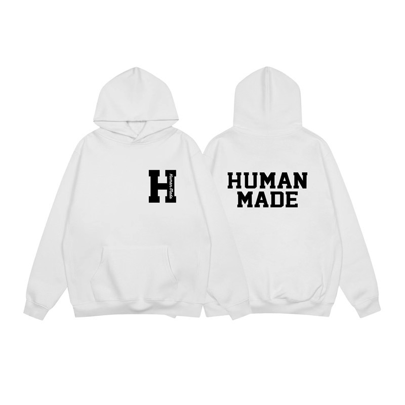 Felpa con cappuccio uomo stampa anatra human made unisex_voghion.com