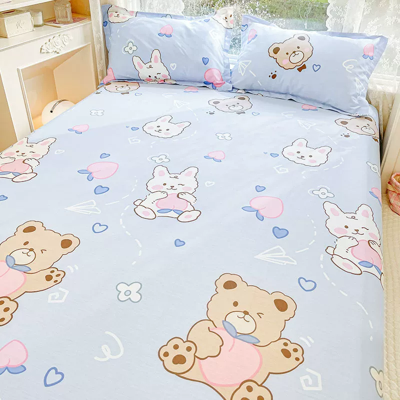 Детская простыня из хлопка с рисунком, 1,5 м