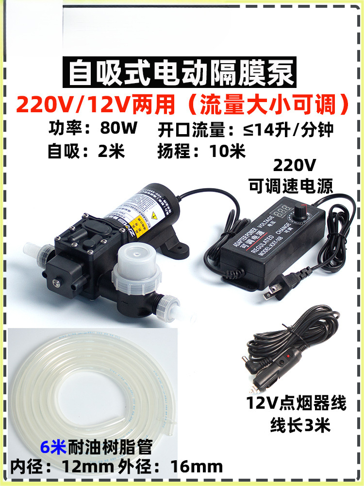 Tanque de combustible del automóvil bomba de bombeo eléctrica bomba de bombeo 12v24V220V bomba de bombeo gasolina diesel bomba de agua bomba de autoaspiración