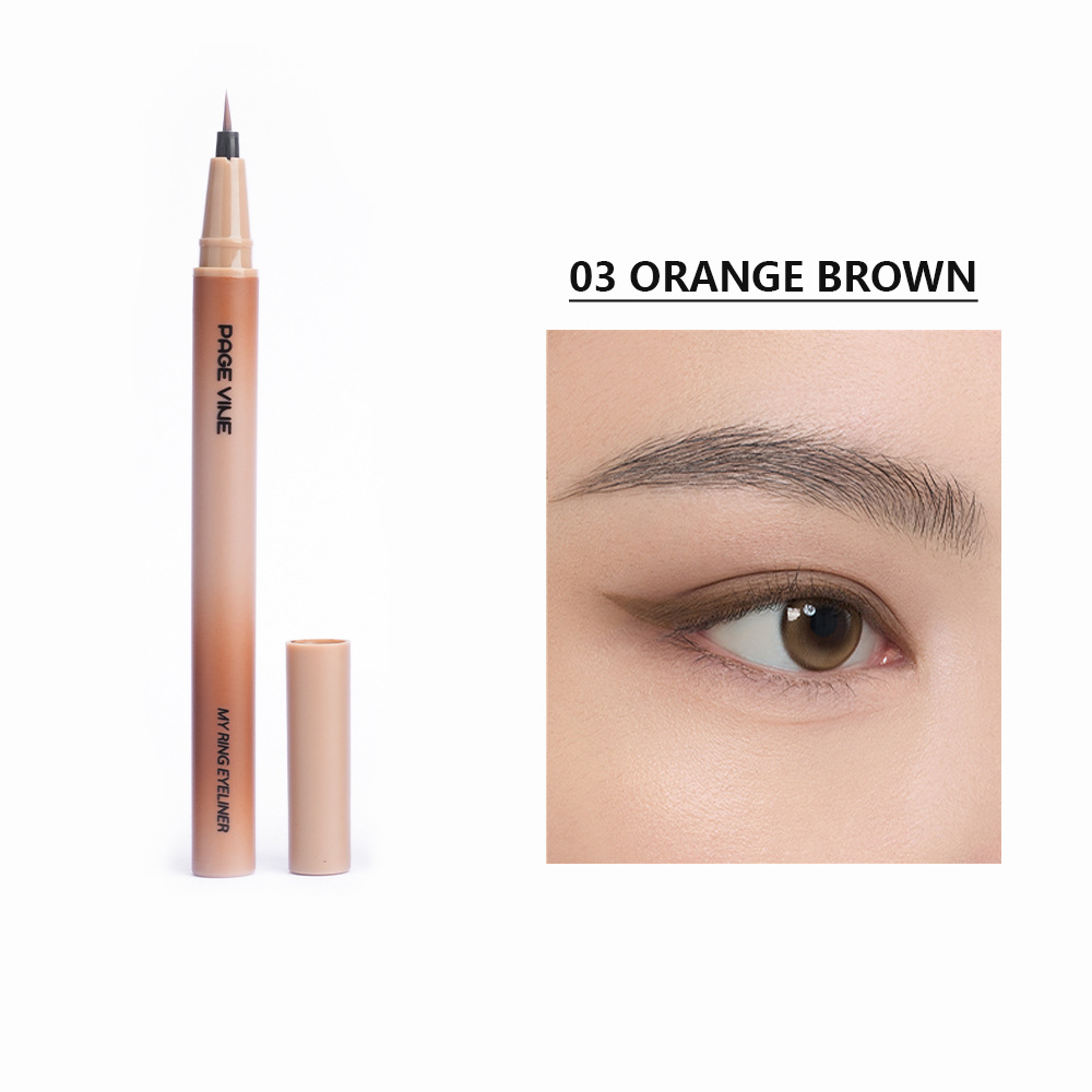 Nuevos productos transfronterizos PAGE VINE delicado lápiz de delineador de ojos de color impermeable a prueba de sudor no es fácil de desnudarse, cepillo suave duradero